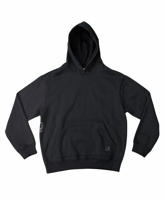 "Smiley Phases" Hoodie- Carbon Black