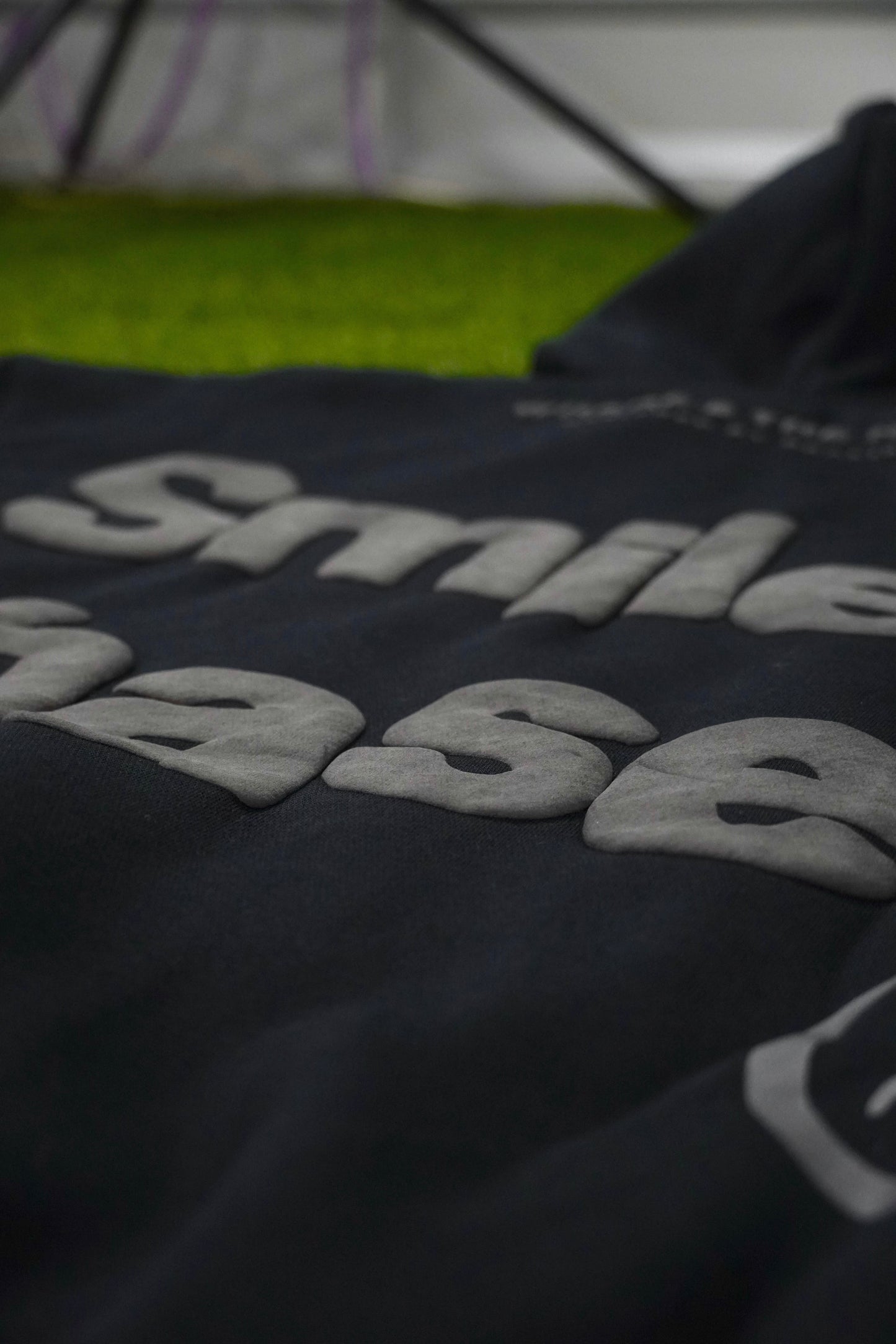 "Smiley Phases" Hoodie- Carbon Black