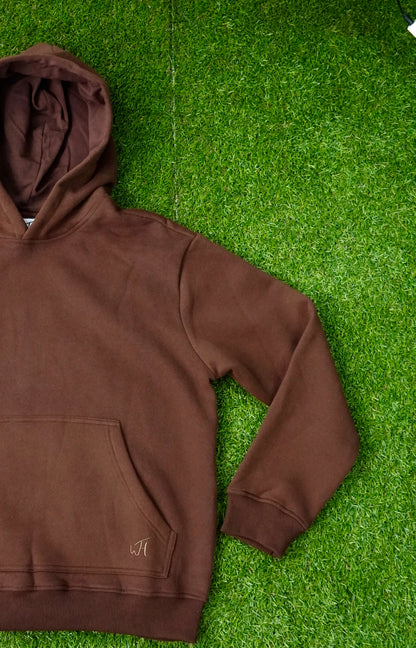 "Smiley Phases" Hoodie - Cosmic Brownie