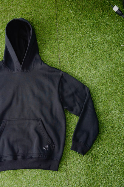 "Smiley Phases" Hoodie- Carbon Black