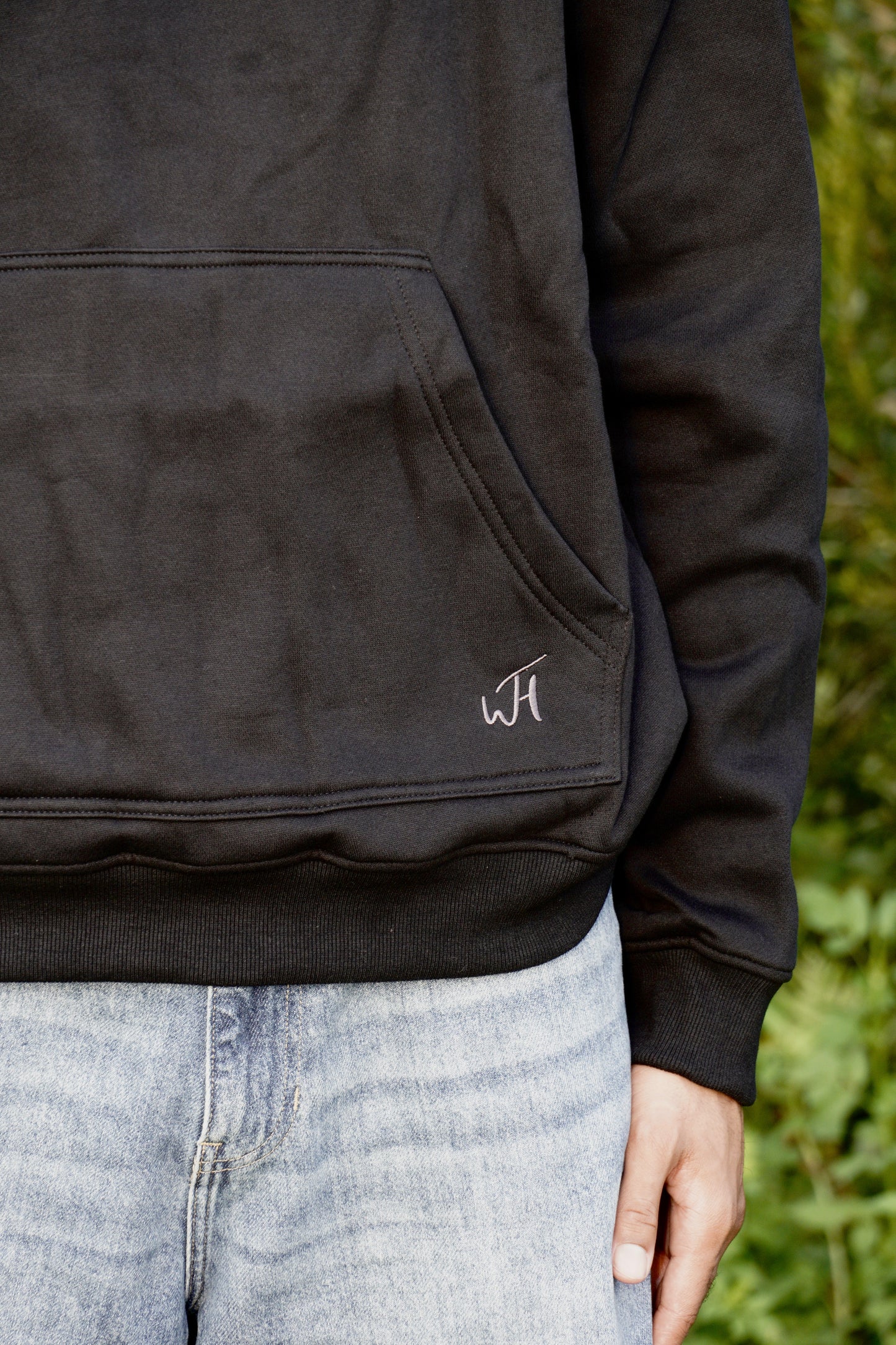 "Smiley Phases" Hoodie- Carbon Black