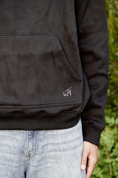 "Smiley Phases" Hoodie- Carbon Black