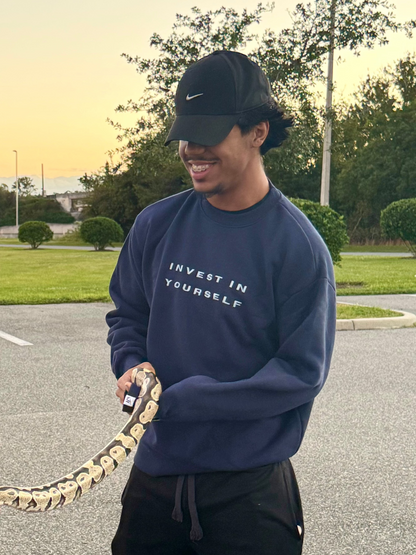 Invest In Yourself Sweatshirt - Navy